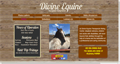 Desktop Screenshot of divineequineriding.org